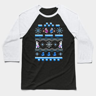 Ice Climbing Winter Sweater Baseball T-Shirt